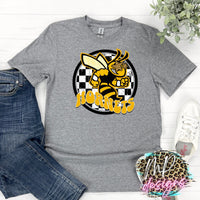 HORNETS PREPPY MASCOT GOLD T-SHIRT