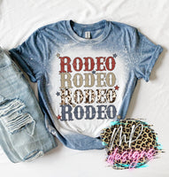 RODEO STACKED BLEACHED T-SHIRT