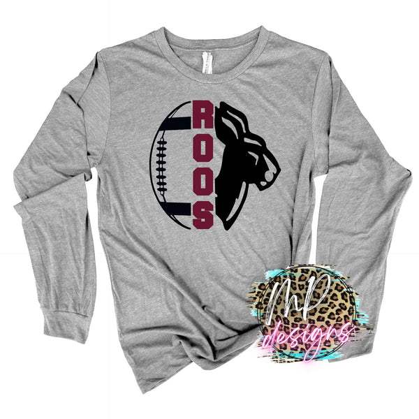 ROOS MASCOT FOOTBALL LONG SLEEVE/SWEATSHIRT