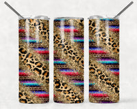 SERAPE LEOPARD CONFETTI GOLD 20 OZ TUMBLER