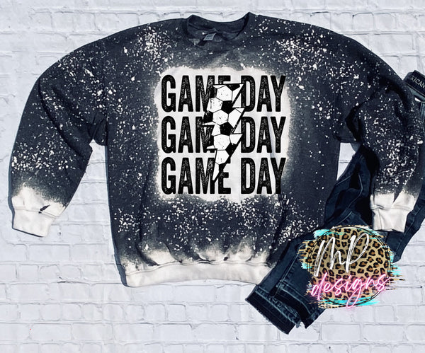 SOCCER GAME DAY BOLT BLEACHED SWEATSHIRT