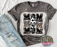 SOCCER MOM BOLT BLEACHED T-SHIRT