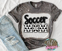 SOCCER MOM BLEACHED T-SHIRT