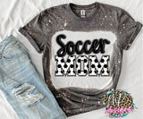 SOCCER MOM BLEACHED T-SHIRT
