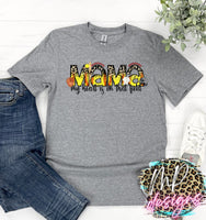SOFTBALL MAMA MY HEART T-SHIRT