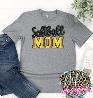 SOFTBALL MOM T-SHIRT