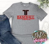 TEXAS TERROR BASEBALL THINGS T-SHIRT