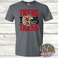 TIGERS CHEETAH HELMET T-SHIRT