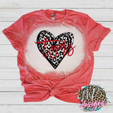 TIGERS LEOPARD HEART RED T-SHIRT