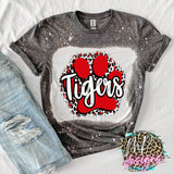 TIGERS PAW RED T-SHIRT