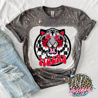 TIGERS PREPPY MASCOT RED T-SHIRT