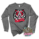 TIGERS PREPPY MASCOT RED LONG SLEEVE/SWEATSHIRT