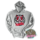 TIGERS PREPPY MASCOT RED LONG SLEEVE/SWEATSHIRT