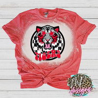 TIGERS PREPPY MASCOT RED T-SHIRT