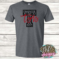 TIGERS T LEOPARD RED T-SHIRT