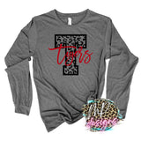 TIGERS T LEOPARD RED LONG SLEEVE/SWEATSHIRT