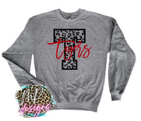 TIGERS T LEOPARD RED LONG SLEEVE/SWEATSHIRT