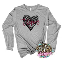 TROJANS LEOPARD HEART LONG SLEEVE/SWEATSHIRT