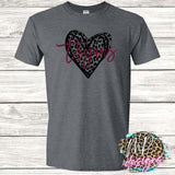 TROJANS LEOPARD HEART T-SHIRT