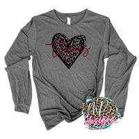 TROJANS LEOPARD HEART LONG SLEEVE/SWEATSHIRT