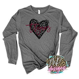 TROJANS LEOPARD HEART LONG SLEEVE/SWEATSHIRT