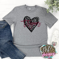 TROJANS LEOPARD HEART T-SHIRT