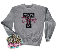 TROJANS T LEOPARD LONG SLEEVE/SWEATSHIRT