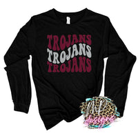 TROJANS WAVY RETRO LONG SLEEVE/SWEATSHIRT