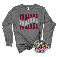 TROJANS WAVY RETRO LONG SLEEVE/SWEATSHIRT