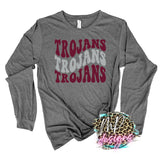 TROJANS WAVY RETRO LONG SLEEVE/SWEATSHIRT