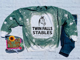 TWIN FALLS STABLES BLEACHED SWEATSHIRT