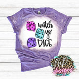 WATCH YO DICE BLEACHED T-SHIRT