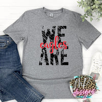 WE ARE EAGLES RED T-SHIRT