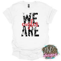 WE ARE EAGLES RED T-SHIRT