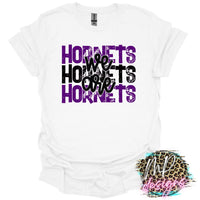 WE ARE HORNETS PURPLE T-SHIRT