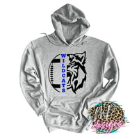 WILDCATS MASCOT FOOTBALL ROYAL LONG SLEEVE/SWEATSHIRT