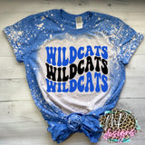 WILDCATS WAVY RETRO ROYAL T-SHIRT