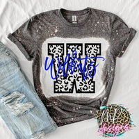 WILDCATS W LEOPARD ROYAL T-SHIRT