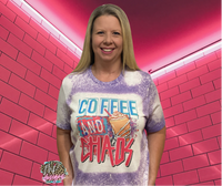 COFFEE AND CHAOS BLEACHED T-SHIRT