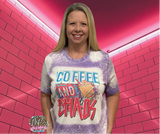 COFFEE AND CHAOS BLEACHED T-SHIRT