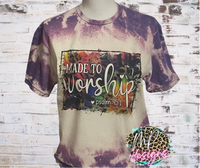 MADE TO WORSHIP BLEACHED T-SHIRT