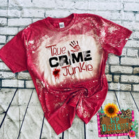 TRUE CRIME JUNKIE BLEACHED T-SHIRT