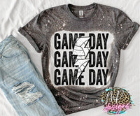 VOLLEYBALL GAME DAY BOLT BLEACHED T-SHIRT
