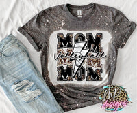 VOLLEYBALL MOM BOLT BLEACHED T-SHIRT